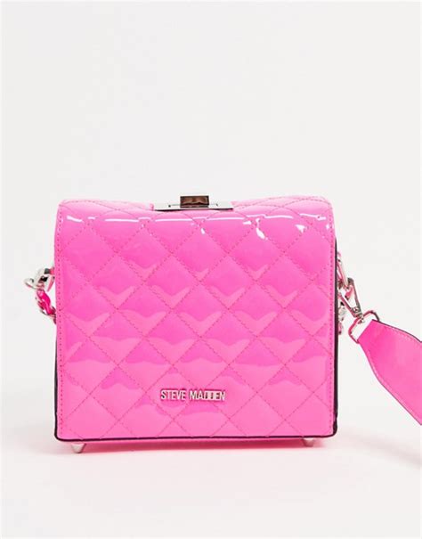 Find a brand. . Pink steve madden purse